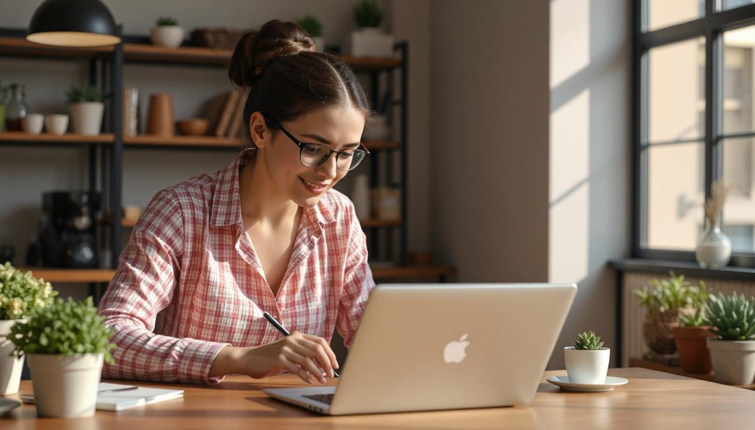 entrepreneur working